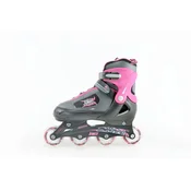Roleri Vibes Podesive Abec 5-Pink Racer Boja:Pink-crna Velicina:38-41