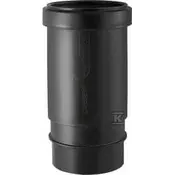 Geberit PEHD kompenzacijski nastavek 125 z dvojnim tesnilom, črne barve (HDPE odvodnjavanje)