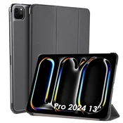 WD&CD ovitek za iPad Pro 13 2024 - Ultra Tanek Preklopni Ovitek s Stojalom, Smart Sleep/Wake Funkcija, Siva
