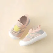 Udobni otroški copatki za hojo | MESHSTEPS, Roza