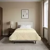 vidaXL Polna celoletna prevleka Šonerisan krema 135 x 200 cm