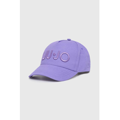 Bombažna bejzbolska kapa Liu Jo vijolična barva