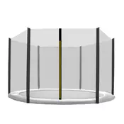 INLEA Plasă de siguran?ă pentru trambulină PREMIUM Jump, pentru diametrul total de 250 cm, pentru 6 stâlpi de sus?inere – negru