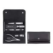 Set za manikuro CLASSIC INOX, 5 kosov, s kleščami za obnohtno kožico, črn, Zwilling