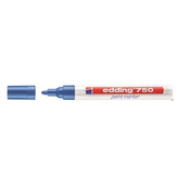 Marker permanentni lakirajući 2-4mm Edding 750 okrugli vrh plavi