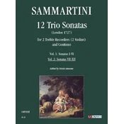 SAMMARTINI:12 TRIO SONATAS (LONDON 1727) FOR 2 TREBLE REC.AND CONT VOL.2 NO.7-12