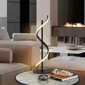 Schuller Valencia LED namizna svetilka Boa, mat črna, višina 60 cm, kovina - spalnica - Sodobni - Aluminij
