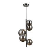 ITALUX PND-406007-V5A-BCR - Luster na štapu CANELLO 5xG9/5W/230V crna