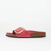 Sneakers Birkenstock Madrid Big Buckle Natural Leather Patent Women High-Shine Fuchsia Tulip EUR 37