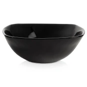 shumee Črna steklena skleda LUNA 11,5 cm, 190 ml