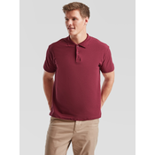 Burgundy Mens Polo Shirt Original Polo Friut of the Loom