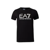 EA7 Emporio Armani Majica črna/bela