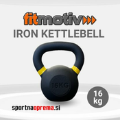 Fitmotiv Iron Kettlebell 16 kg – kettlebell utež iz litega železa
