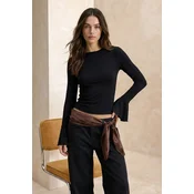 Trendyol Milla Ženska bluza, Crna