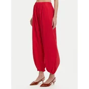 PINKO Hlače iz tkanine 105210 A2LD Rdeča Relaxed Fit