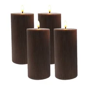 Northix LED voščene sveče 18 cm 4 kos utripajoči plamen brezplamenske