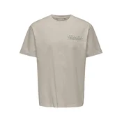 Only & Sons Majica Fred Life RLX  temno bež / mešane barve