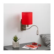 Brilagi - LED zidna lampa NUBILA 1xE27/25W/230V + LED/3W hrom/crvena