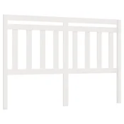 Vidaxl Posteljno vzglavje belo 156x4x100 cm trdna borovina
