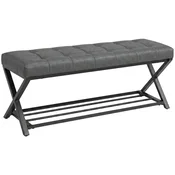 Homestar Klop za čevlje 112x37x47 cm temno siva