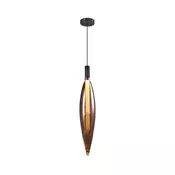 Luster na sajli NORDIC 1xG9/5W/230V crna/bakarna