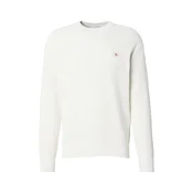 Calvin Klein Jeans Pulover CLSC naravno bela