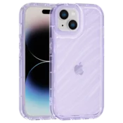 Aurora Wave maska za iPhone 15 - ljubičasta