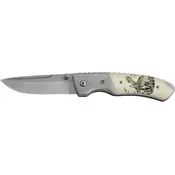 Ausonia 26598 zložljiv žepni nož z motivom orla, 19cm