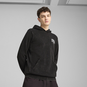Mens Puma Class Washed Hoodie, Black, Size S, Clothing