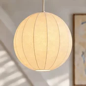 NOLA viseča svetilka Elovie, O 40 cm, 1-žarnica, naravna barva, tekstil - Dnevna soba/jedilnica - Skandinavski - bel - Tkanine/tekstil