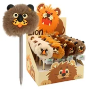Gel pisalo JUNIOR Lion PomPom 0,5 mm - modro polnilo (mešanica/cena 1 kos)