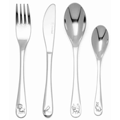 shumee Set otroškega jedilnega pribora z gravuro Živali | Velikost: 170x180x170x135 mm | Šifra: ZV4256070