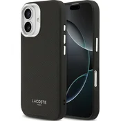 Lacoste PU Usnjen Champs Elysees MagSafe Zadnji Pokrov za iPhone 17 Black