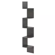 Northix Stenska kotna polica 5 nivojev 126 cm les nosilnost 35 kg