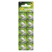 Baterija GP gumbna alkalna LR44 A76F 10 blister 10/1