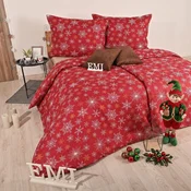 Božična posteljnina Aurelia rdeča EMI, Standardni enojni posteljni komplet vključuje 1x 140x200 + 1x 70x90