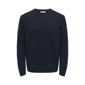 Only & Sons Pulover ONSMICHAEL nočno modra