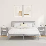 vidaXL Nočna omarica 2 pcs Siva Sonoma 41 x 40 x 45 cm Konstruiran les