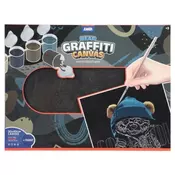 Junior graffiti canvas blind ram sa skicom meda crna 30x40cm ( 132950 )