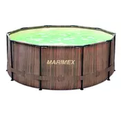 Marimex Bazenski bazen Marimex Florida 3,05 x 0,91 m z vgrajenim skimerjem, motiv Teak