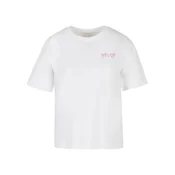 Mister Tee Majica Always Trust Your Heart roza / svetlo roza / črna / bela