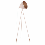 EGLO 49039 | Chester Eglo podna svjetiljka 135,5cm s poteznim prekidačem 1x E27 boja marelice, crveni bakar