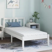 vidaXL Vzmetnice Bela 160 x 80 cm 100% poliester