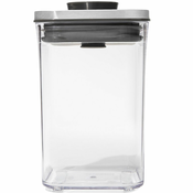 Posoda za hrano POP STEEL 1.0 l, mala kvadratna, umetna masa, OXO