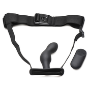 Master Series P-Spot Plugger Anal Plug with Harness & Remote Control