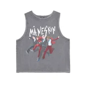 Cropp - Tank top Maneskin - tamno siva