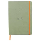 Notes A5, Rhodiarama soft, s gumicom, diktando crte, zeleni