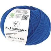 Austermann Merino 105 97612-360 Electric Blue Pletilna preja