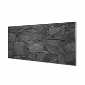 tulup.si Slika na akrilnem steklu Kamniti zid zid 125x50 cm 4 obešalnika