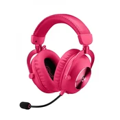 Logitech Pro X 2 Lightspeed bežicne Bluetooth gaming slušalice Magenta 981-001275